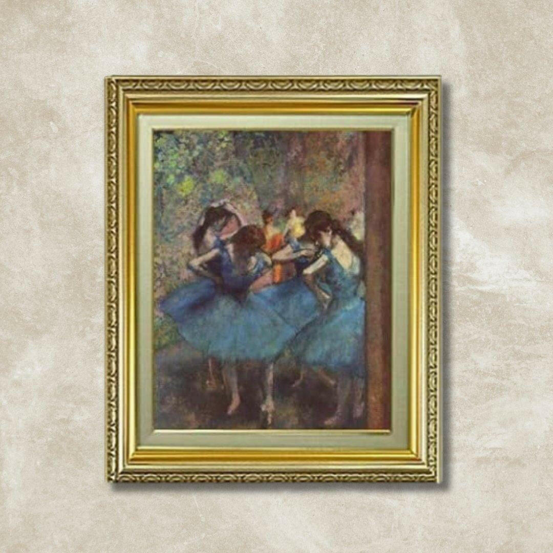 Edgar Degas | Blue Dancers F6 Wall Art - Hand-painted oil painting