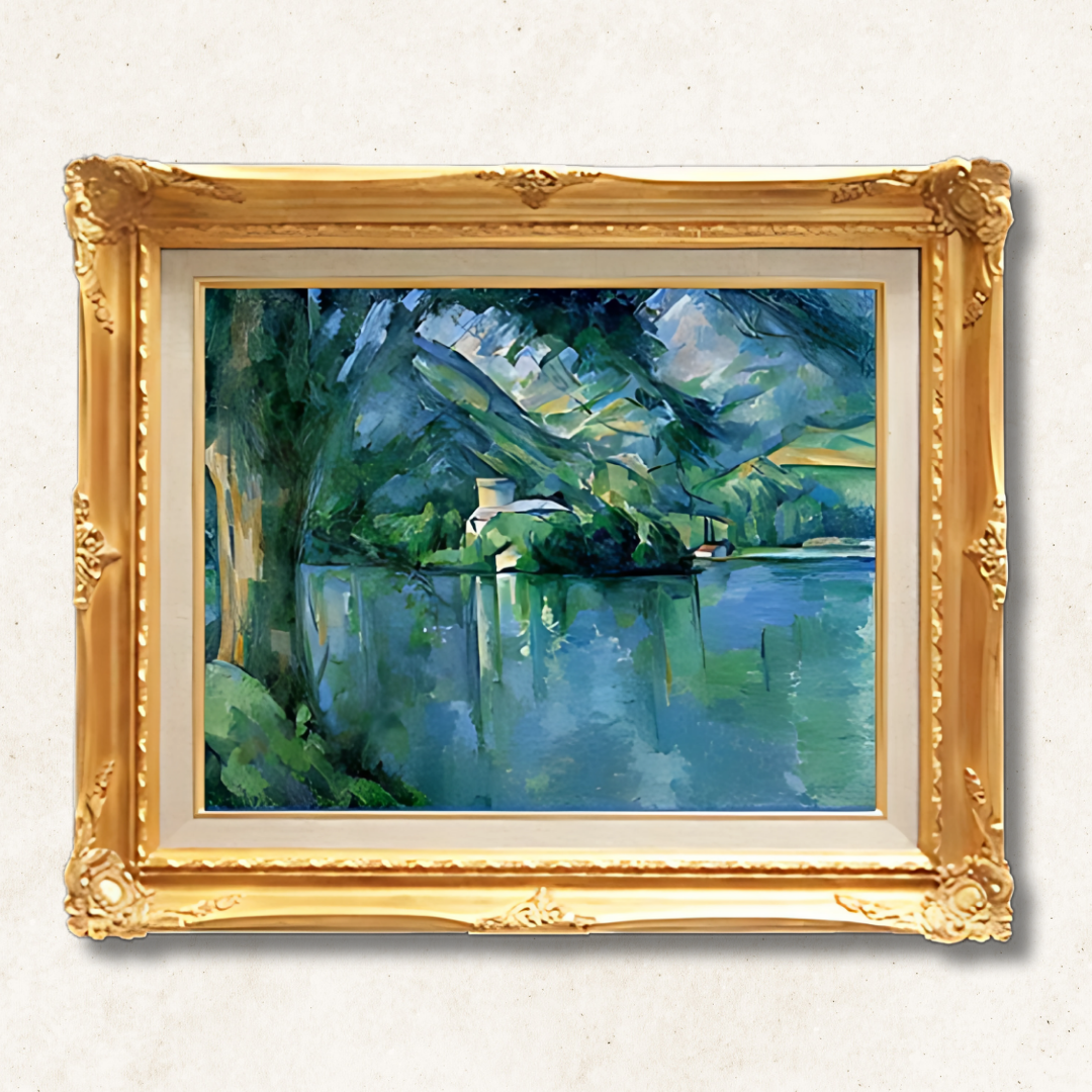 Paul Cézanne - Lake Annecy  F6 | Premium Hand-Painted Oil Painting