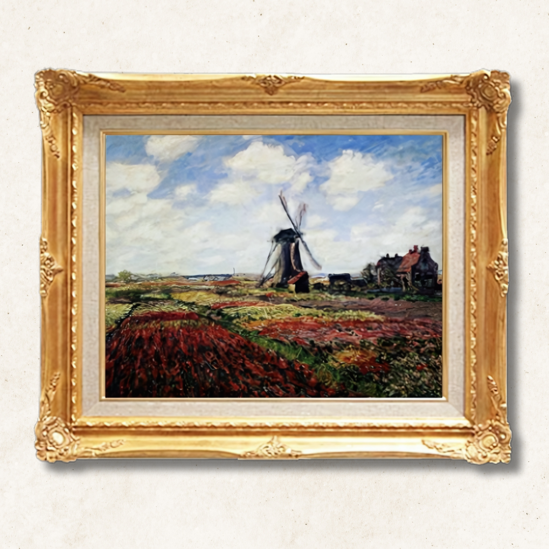 Claude Monet - Tulip Fields in Holland  F6 | Gallery-Quality Hand-Painted Oil Painting