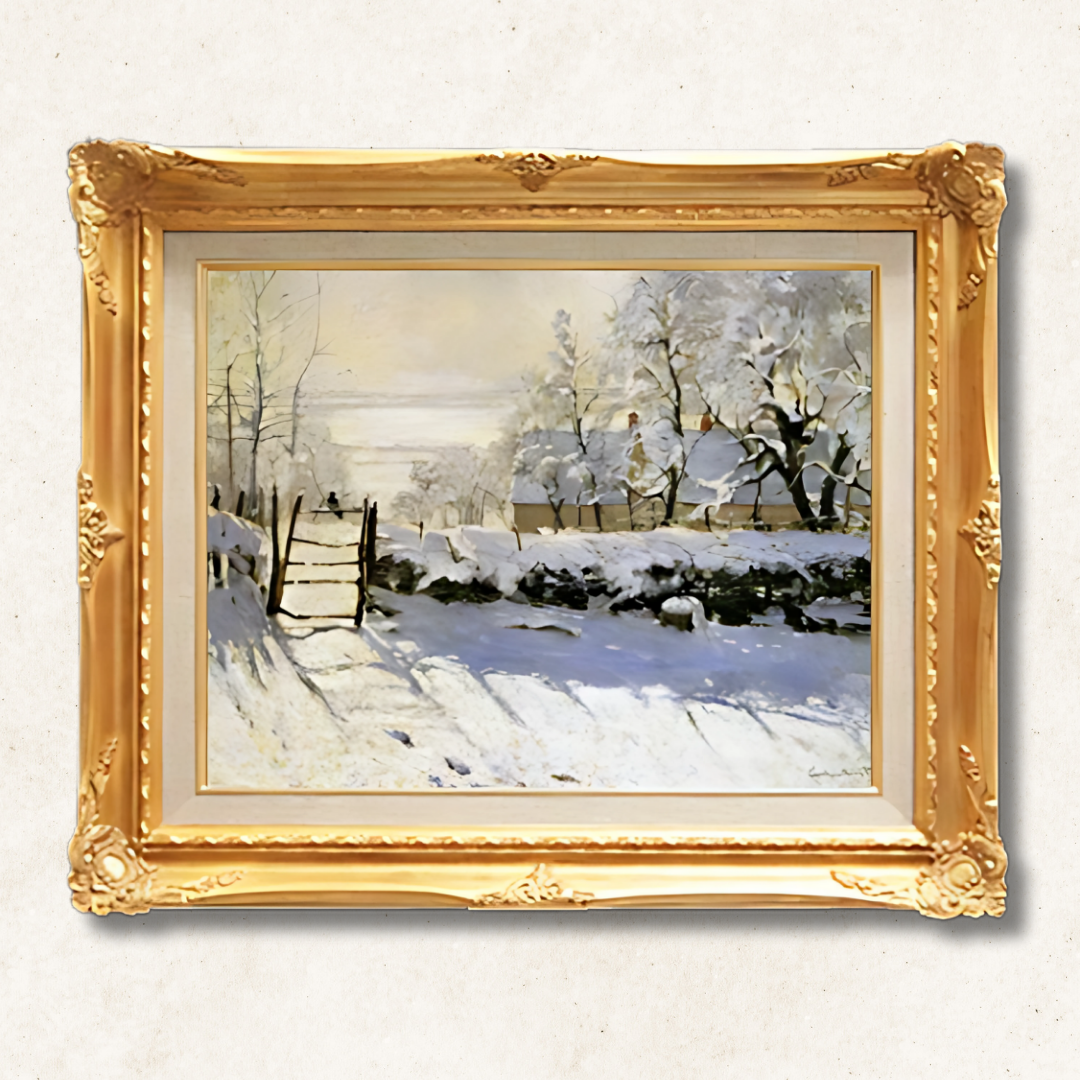 Claude Monet - The Magpie F6 | High-Quality Hand-Painted Oil Painting