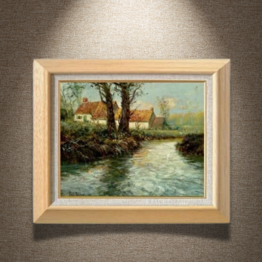 Frits Thaulow |  House by yhe Water's Edge  F6