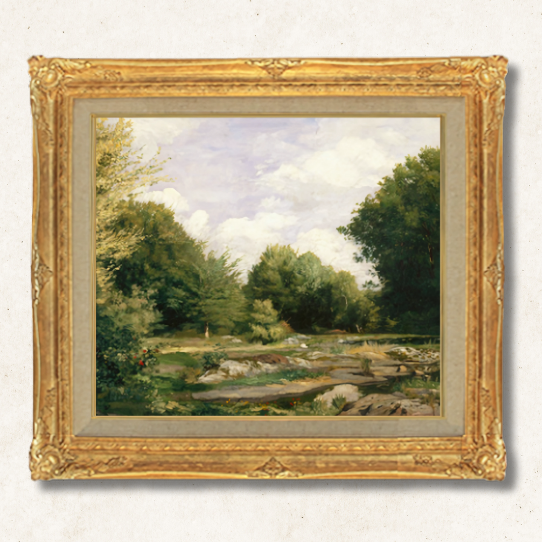 Auguste Renoir -  A Clearing in the Woods F10 | Hand-Painted Oil Painting Framed for Home Decor