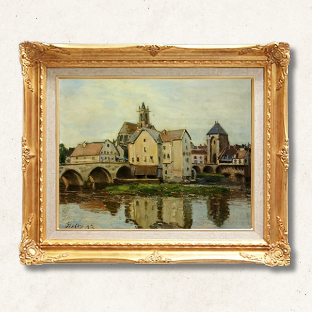 Alfred Sisley - Moret-sur-Loing, Morning  F6 | High-Quality Hand-Painted Oil Painting - Commodore Club Art