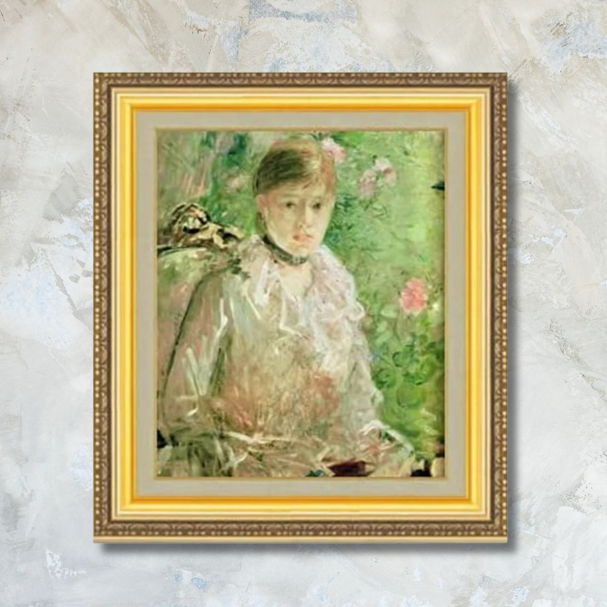 Berthe Morisot | Young woman at the window F8