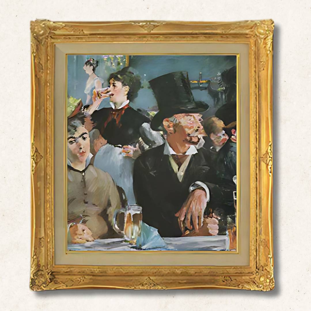 Edouard Manet - At the Café  F10 | Premium Hand-Painted Oil Painting