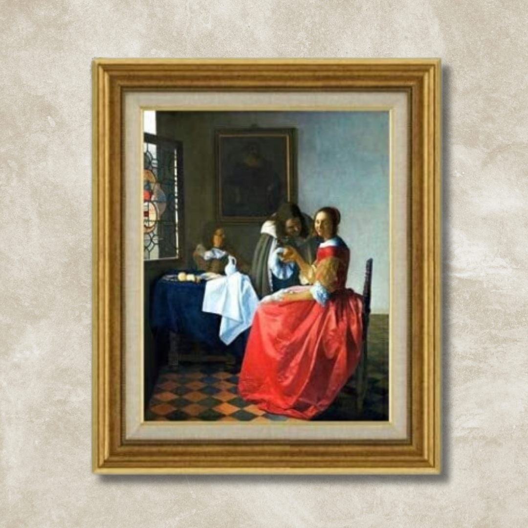 Johannes Vermeer | The Girl with the Wine Glass  F6