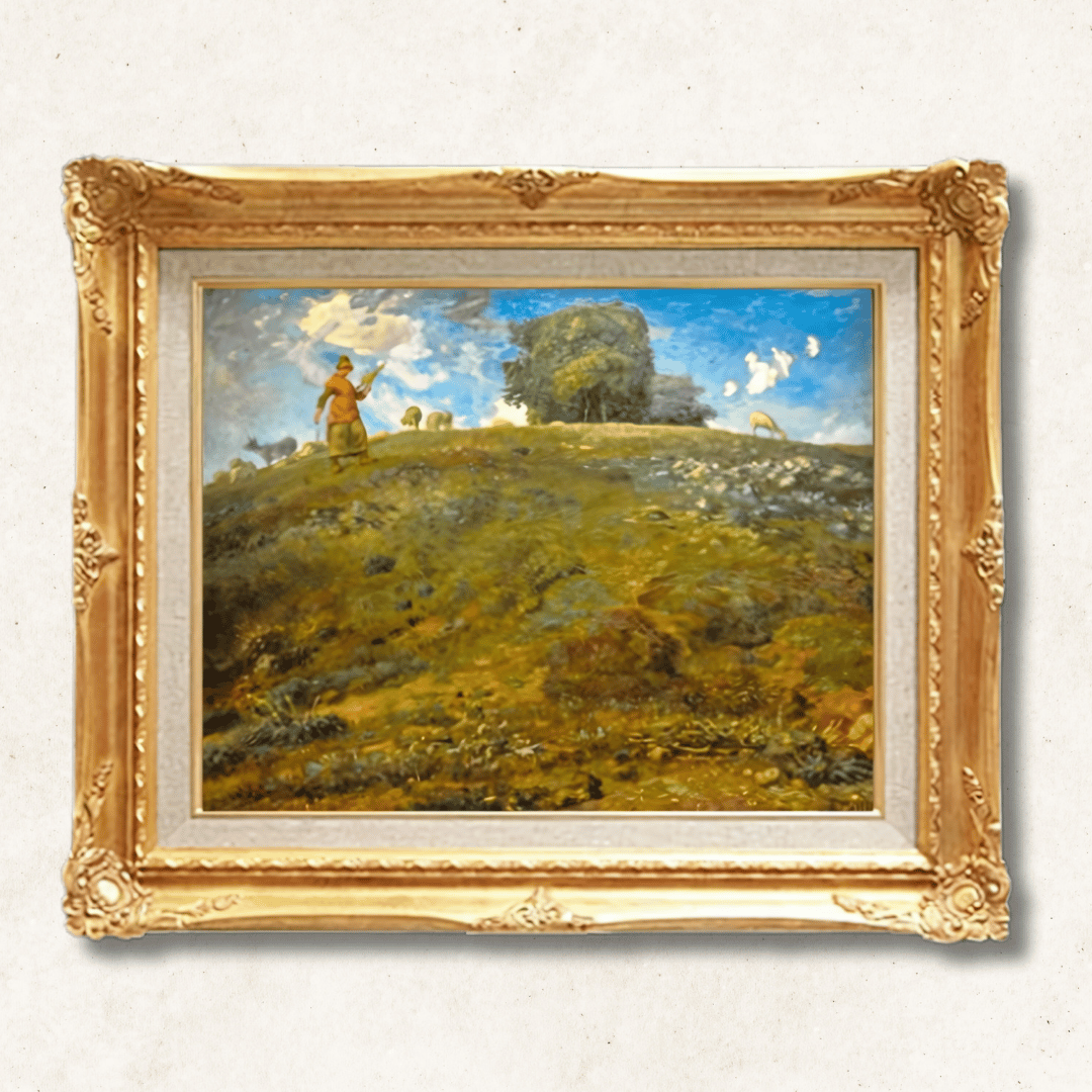 Jean-François Millet -  In Auvergne F6 | Hand-Painted Oil Painting Framed for Home Decor