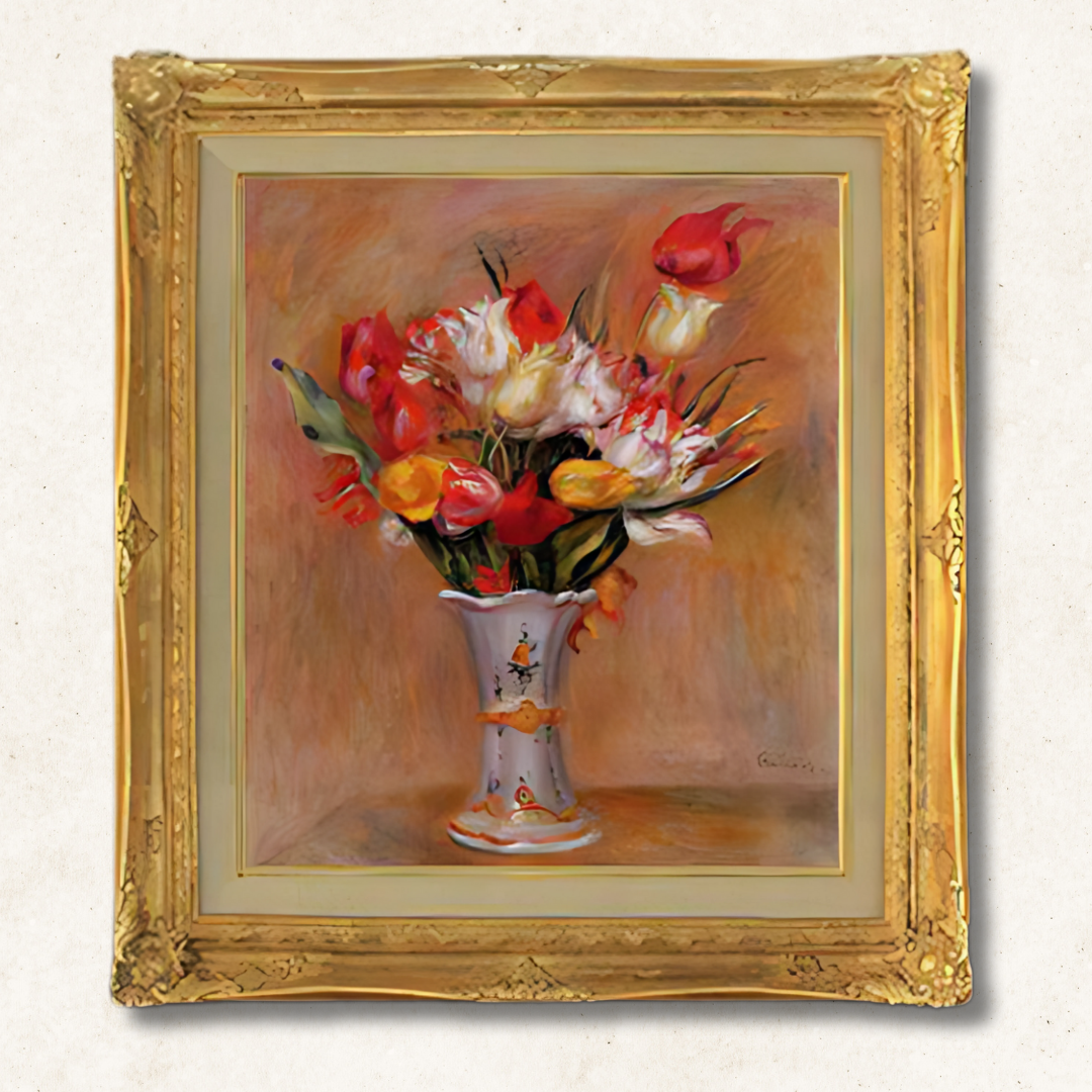 Pierre-Auguste Renoir - Tulips  F10 | Premium Hand-Painted Oil Painting