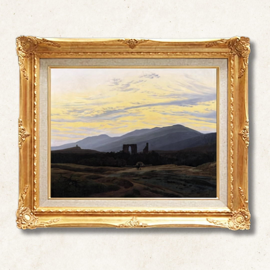 Caspar David Friedrich  - Eldena in the Giant Mountains  F6 | Gallery-Quality Hand-Painted Oil Painting