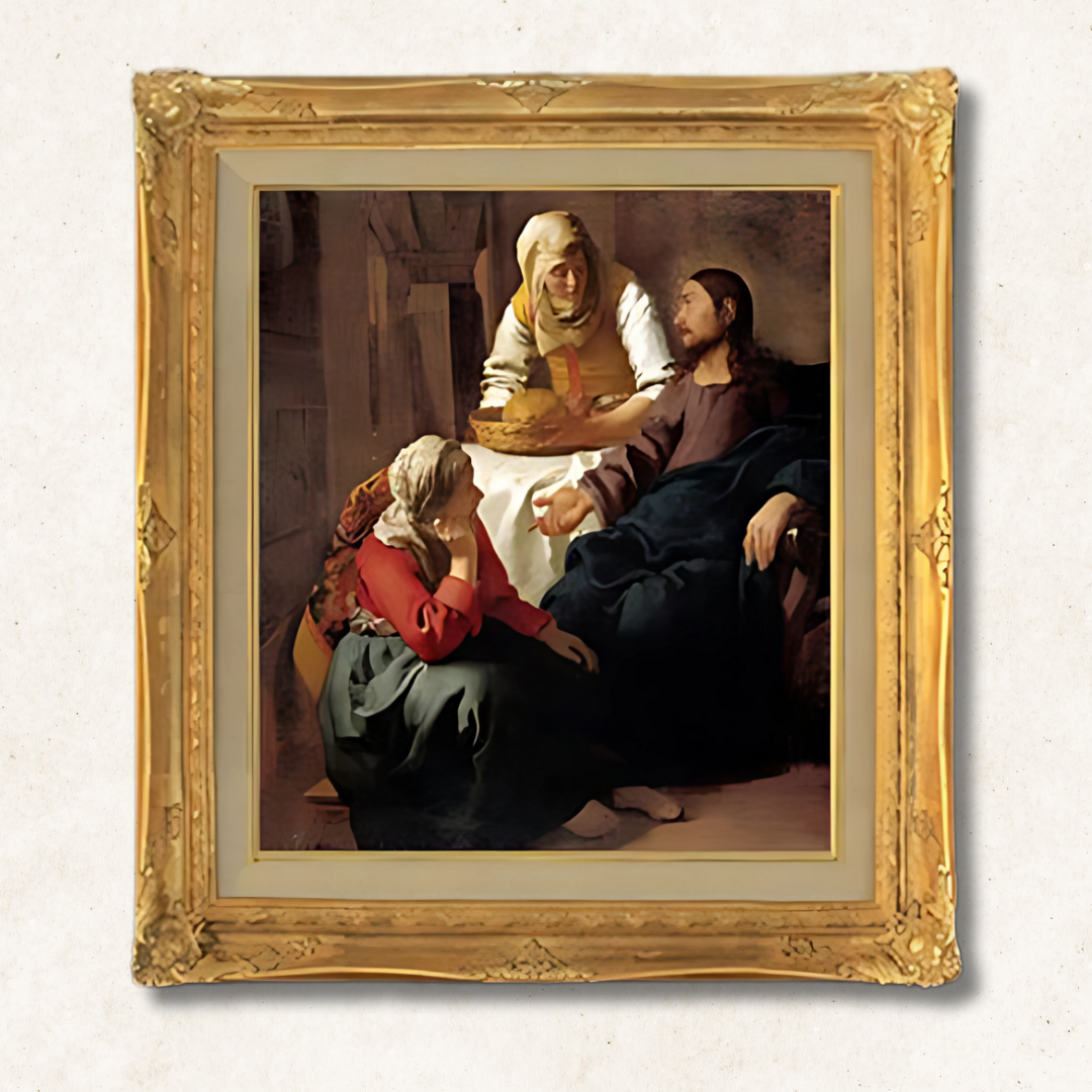 Johannes Vermeer - Saint Praxidis  F10 | Premium Hand-Painted Oil Painting