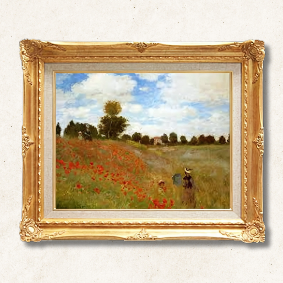 Claude Monet - Poppies at Argenteuil  F6 | Premium Hand-Painted Oil Painting