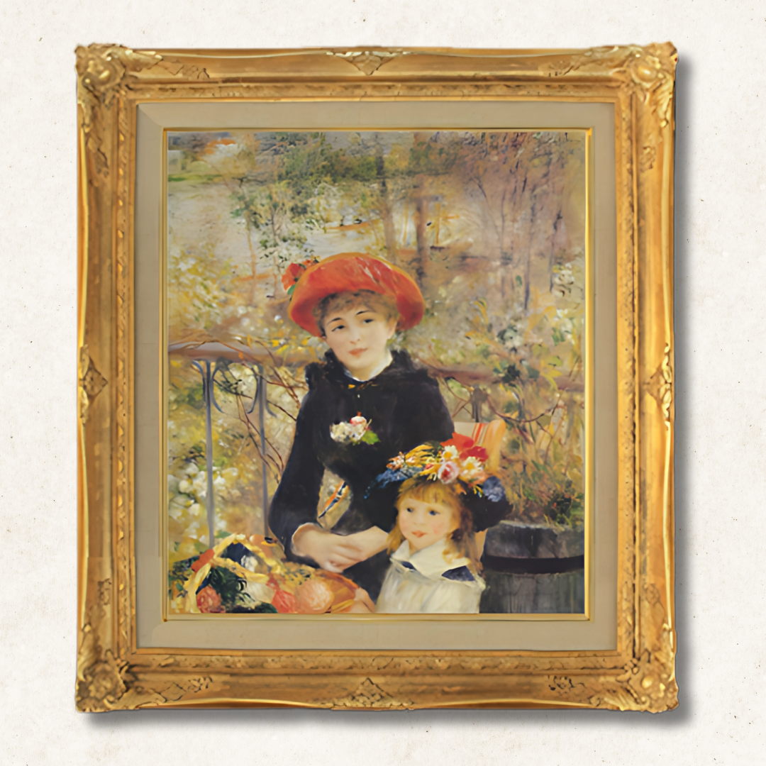 Pierre-Auguste Renoir - On the Terrace F10 | Hand-Painted Oil Painting Framed for Home Decor