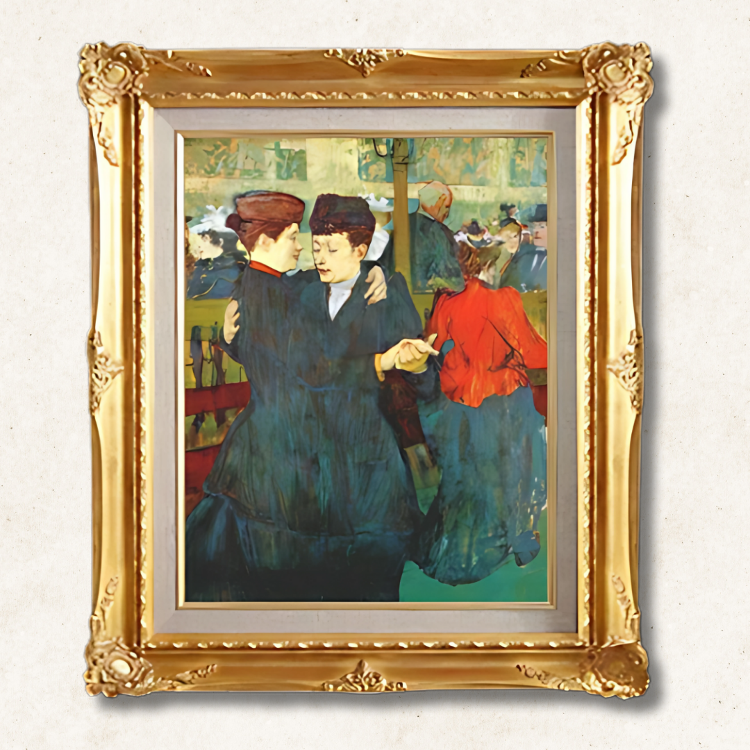 Henri de Toulouse-Lautrec  - At the Moulin Rouge, Two Women  F6 | Premium Hand-Painted Oil Painting