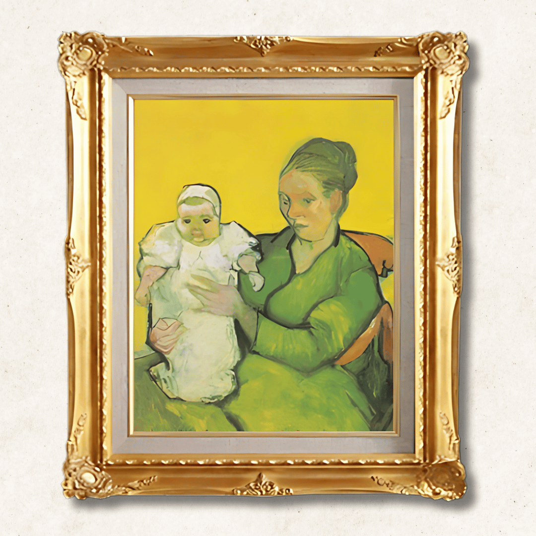 Vincent van Gogh - Madame Roulin and Her Baby  F6 | Hand-Painted Oil Painting Framed for Home Decor