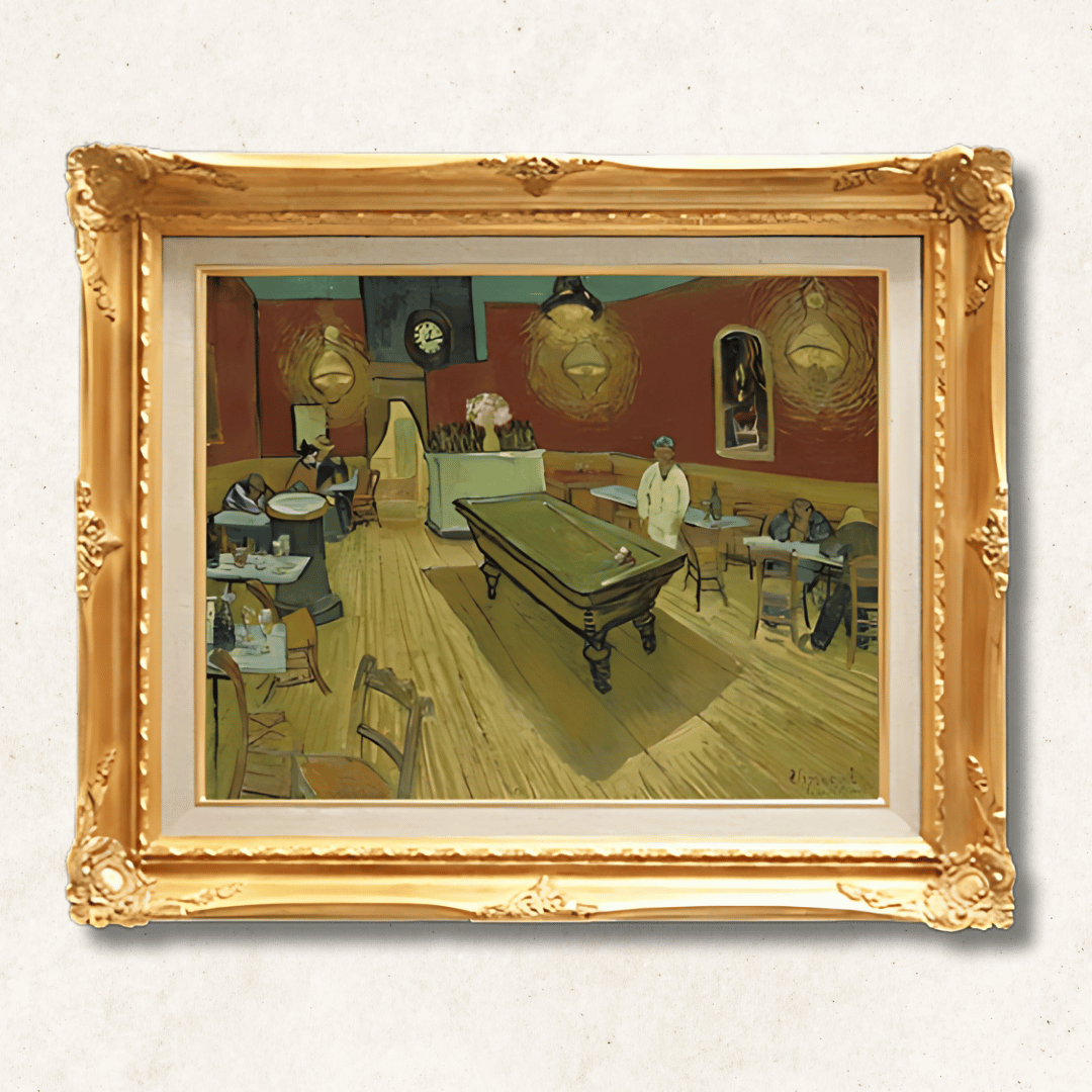 Vincent van Gogh - The Night Café  F6 | Hand-Painted Oil Painting Framed for Home Decor