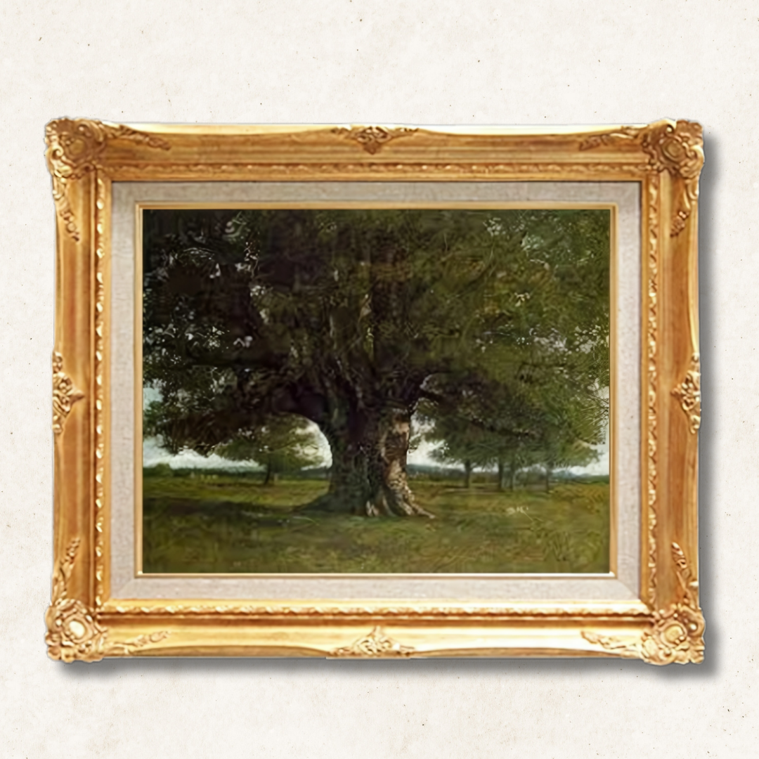 Gustave Courbet - The Oak at Flagey  F6 | Premium Hand-Painted Oil Painting - Commodore Club Art