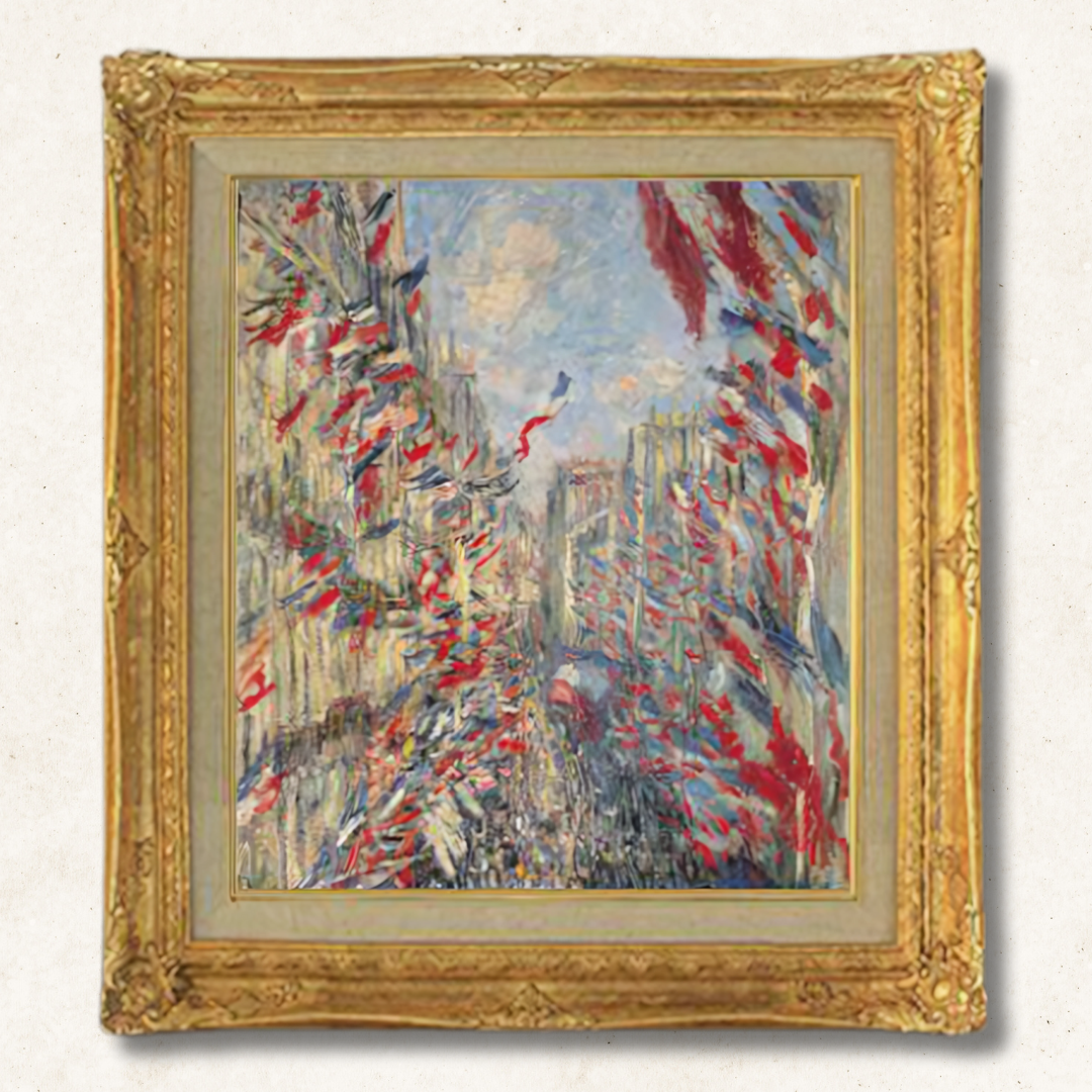 Claude Monet - Paris Rue St. Denis Celebration of June 30 1878   F10 | High-Quality Hand-Painted Oil Painting