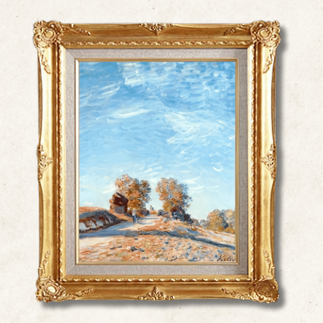 Alfred Sisley - Under the Sun, The Hill Path F6 | Hand-Painted Oil Painting Framed for Home Decor