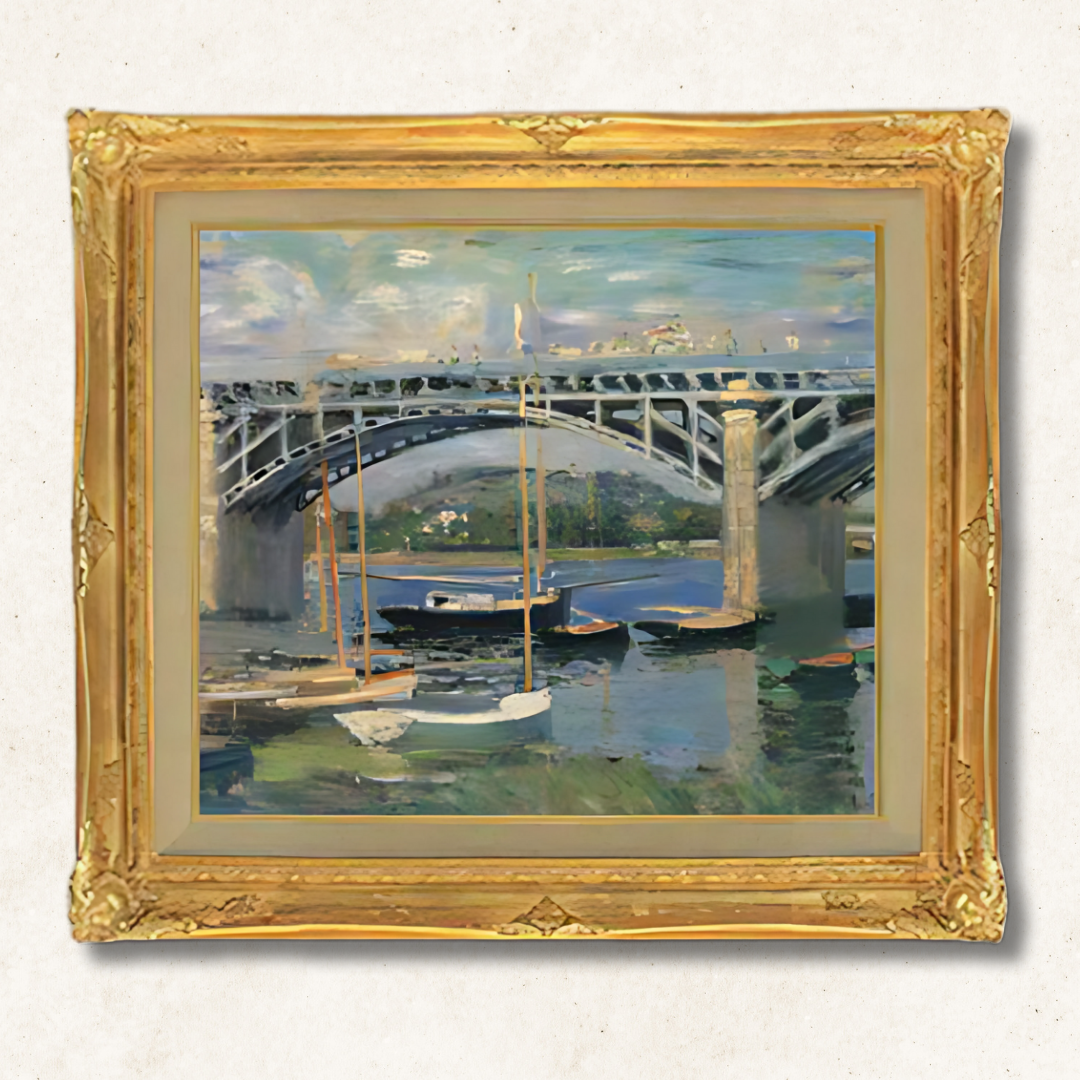 Gustave Caillebotte - Argenteuil Bridge  F10 | Premium Hand-Painted Oil Painting