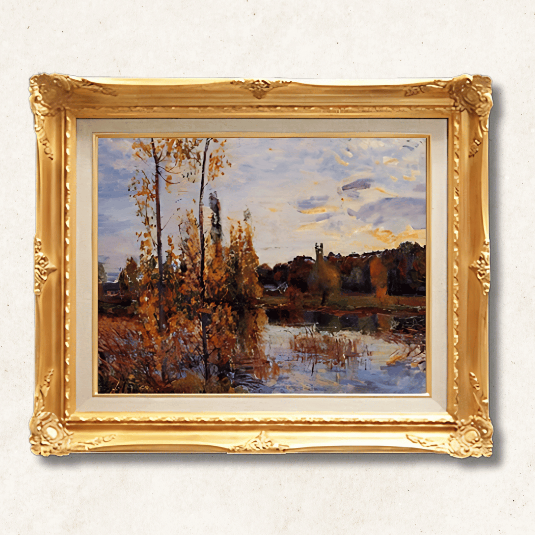 Alfred Sisley - The Outskirts of Lournay  F6 | Hand-Painted Oil Painting Framed for Home Decor - Commodore Club Art