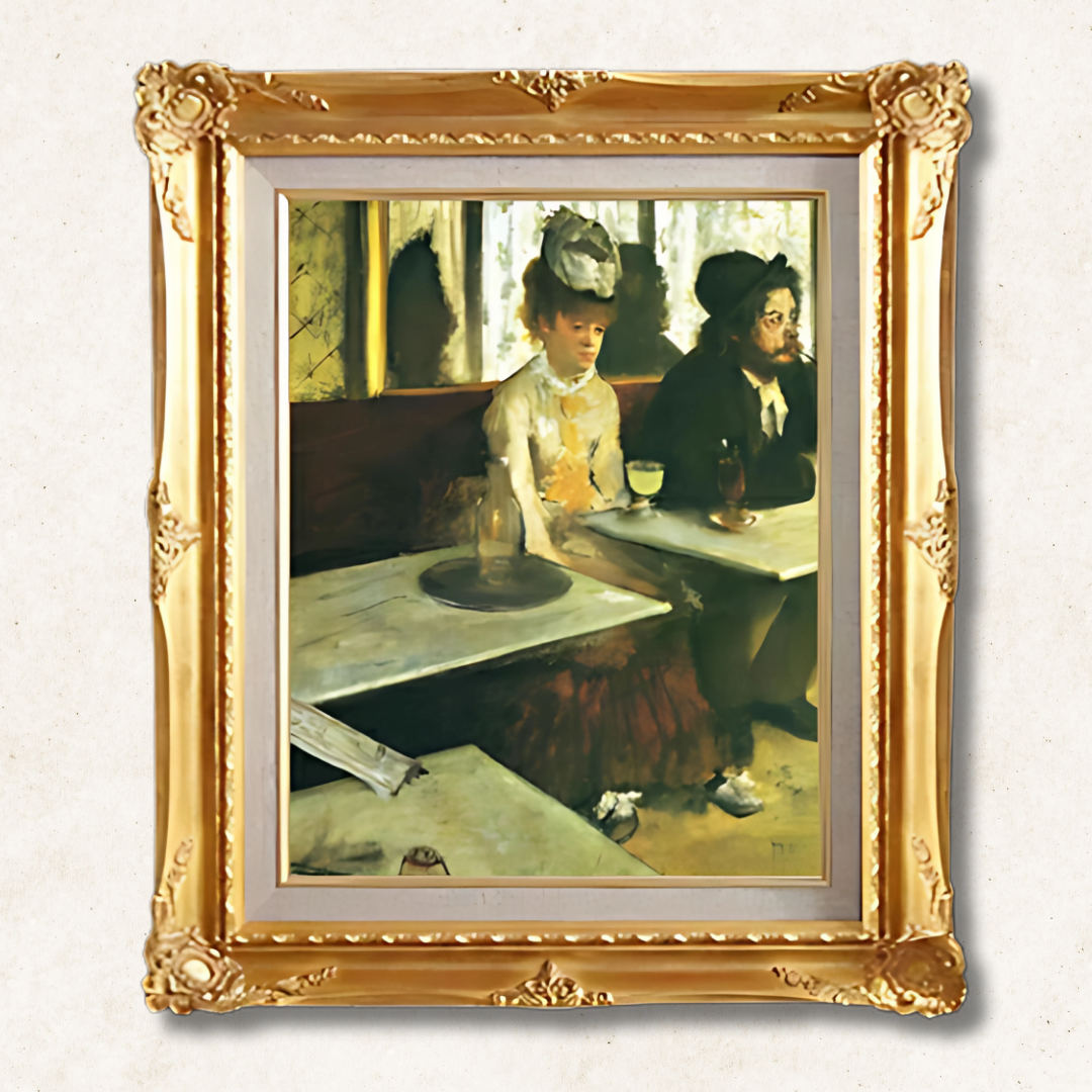 Edgar Degas - In a Café  F6 | Premium Hand-Painted Oil Painting