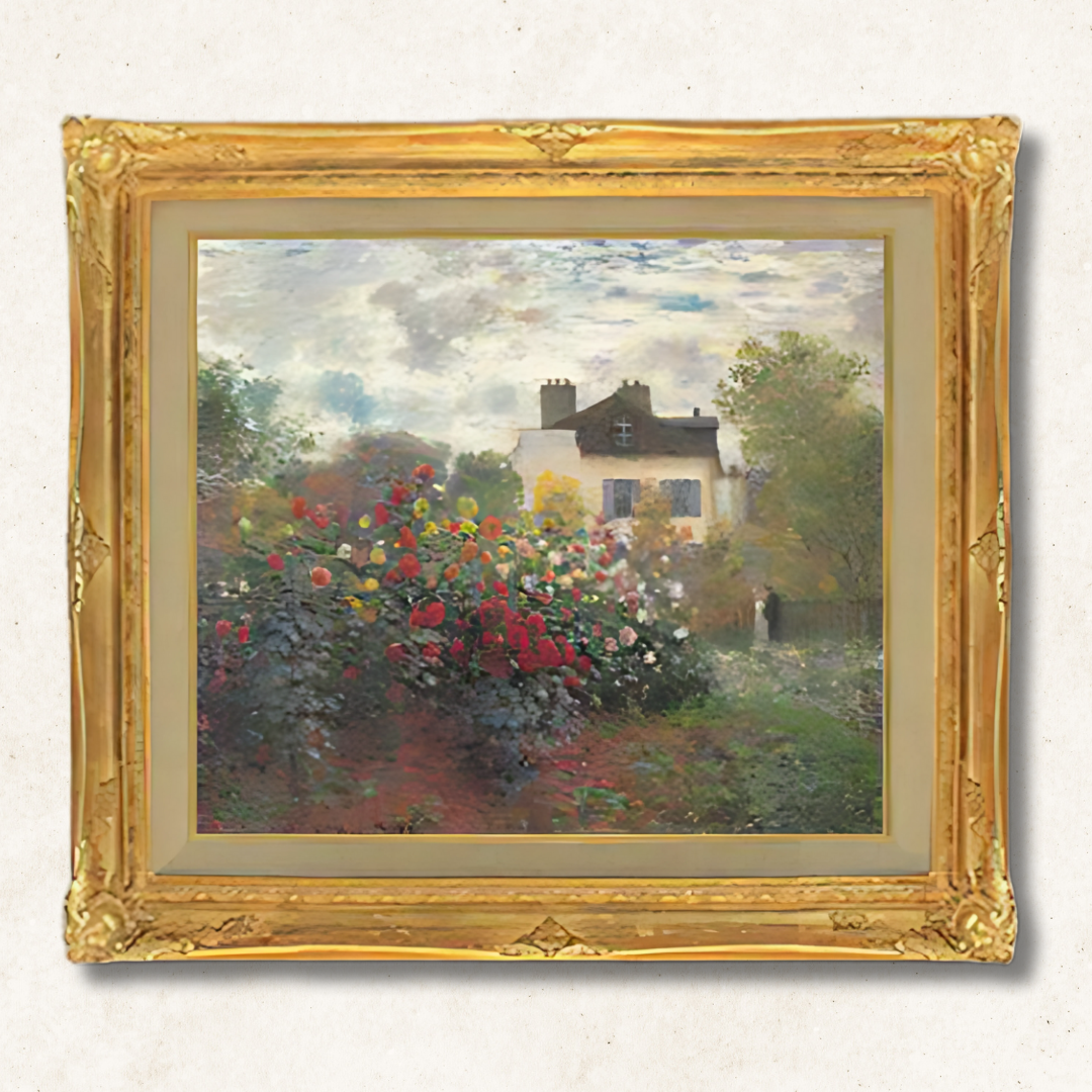 Claude Monet - The Garden of Monet at Argenteuil  F10 | Premium Hand-Painted Oil Painting