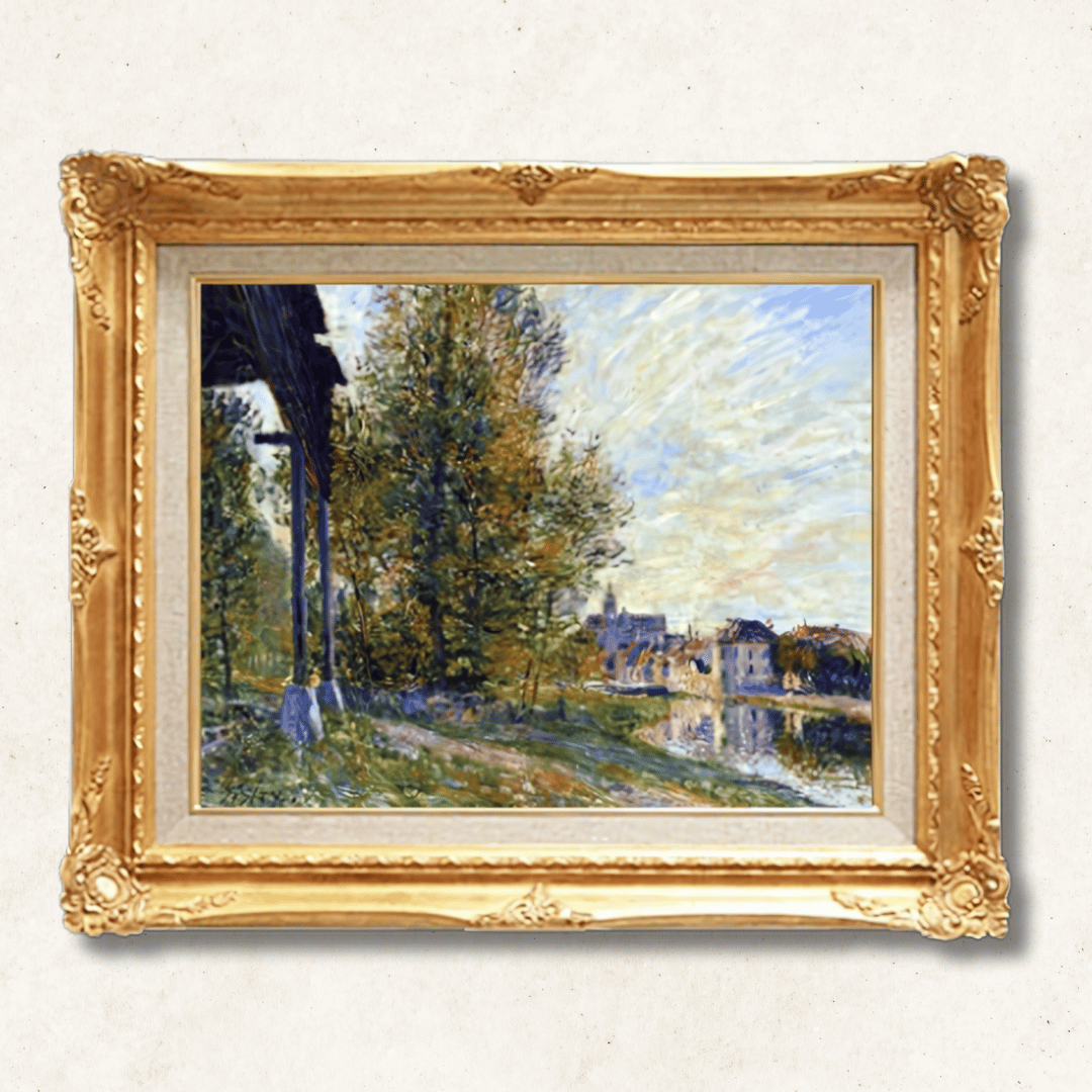 Alfred Sisley -  Near Moret-sur-Loing  F6 | Hand-Painted Oil Painting Framed for Home Decor