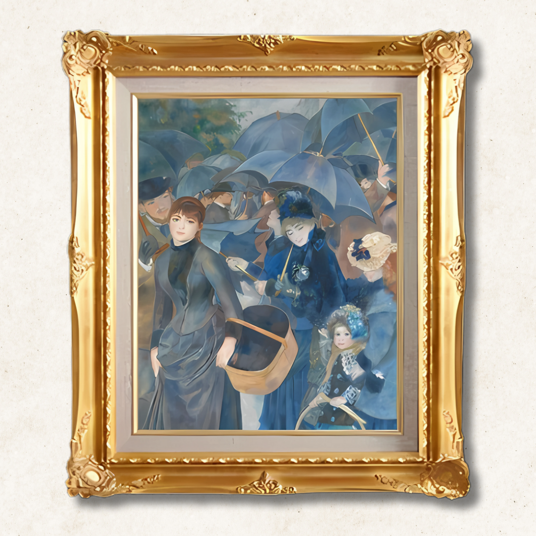 Pierre-Auguste Renoir - Umbrellas  F6 | Premium Hand-Painted Oil Painting - Commodore Club Art