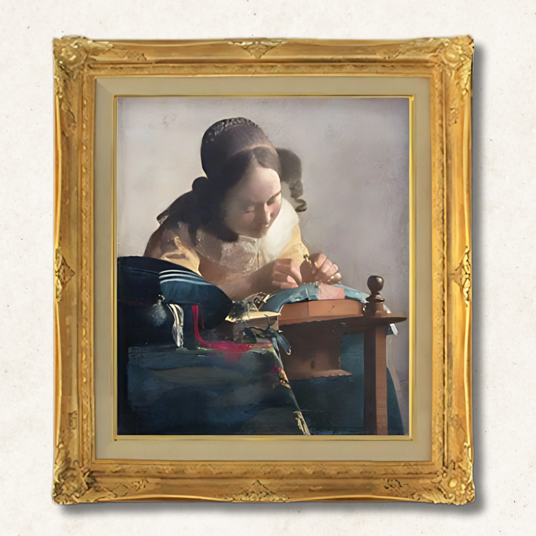 Johannes Vermeer - The Lacemaker F10 | Premium Hand-Painted Oil Painting