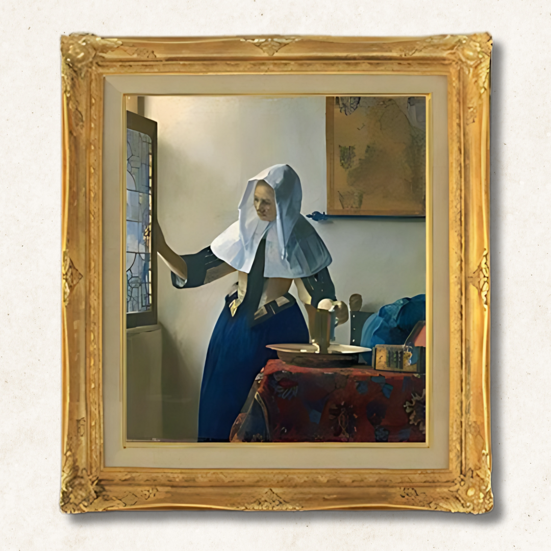 Johannes Vermeer - Woman with a Water Jug   F10 | Premium Hand-Painted Oil Painting