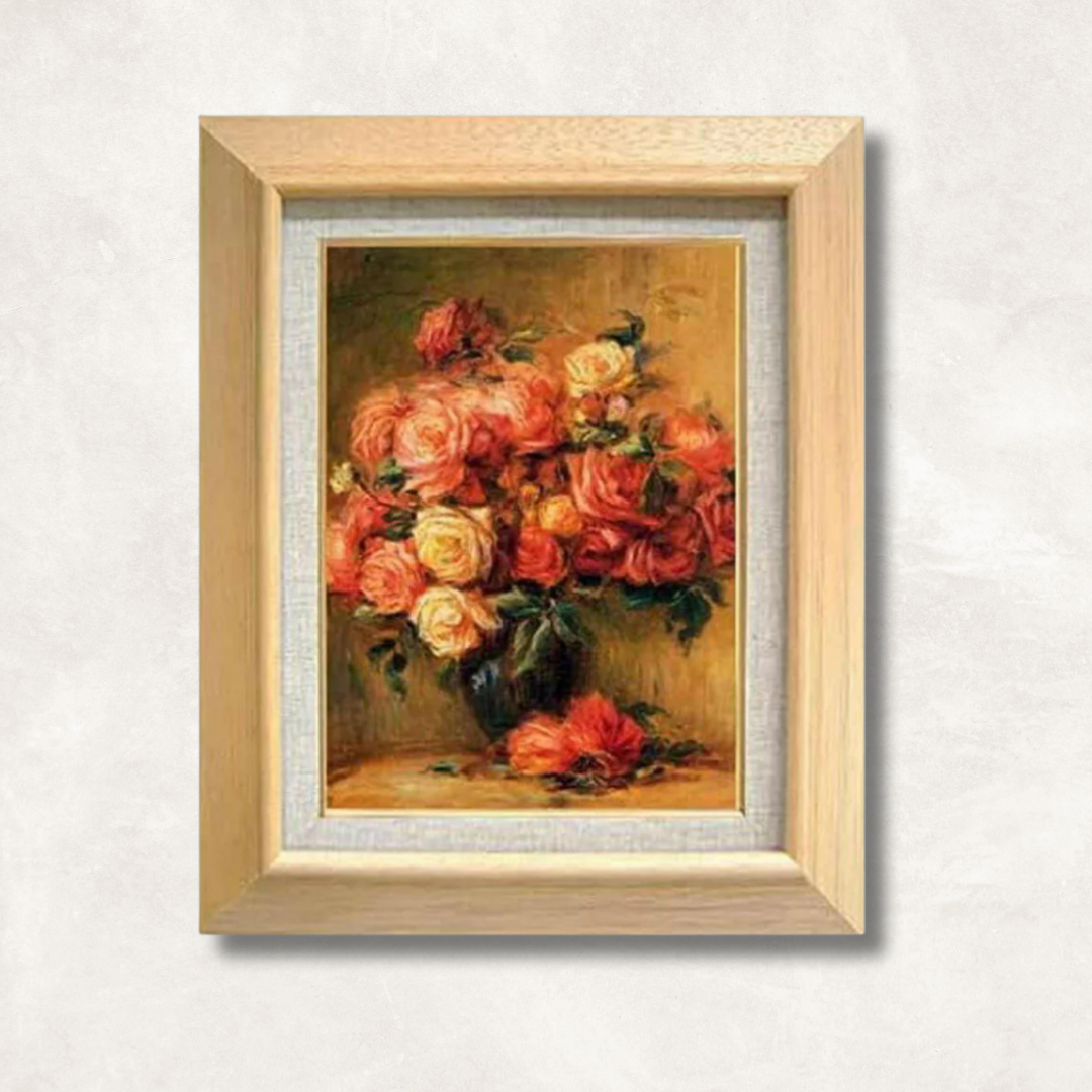 Pierre-Auguste Renoir - Bouquet of Roses F4 | Gallery-Quality Hand-Painted Oil Painting