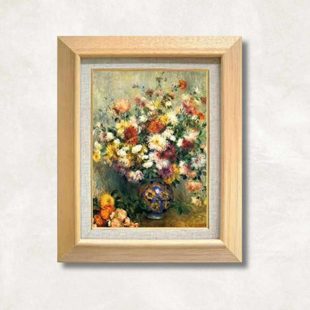 Pierre-Auguste Renoir |  Vase of Chrysanthemums   F4