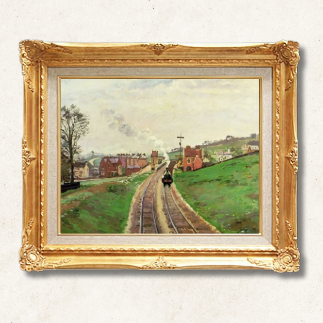 Camille Pissarro - Roadship Lane Station, Upper Norwood F6 | High-Quality Hand-Painted Oil Painting