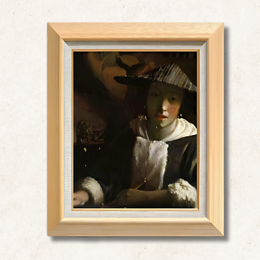 Johannes Vermeer - Girl with a Flute F6 | Premium Hand-Painted Oil Painting