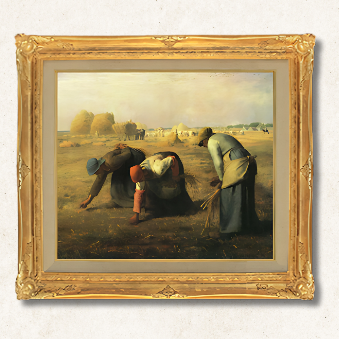 Jean-François Millet - The Gleaners F10 | Hand-Painted Oil Painting Framed for Home Decor