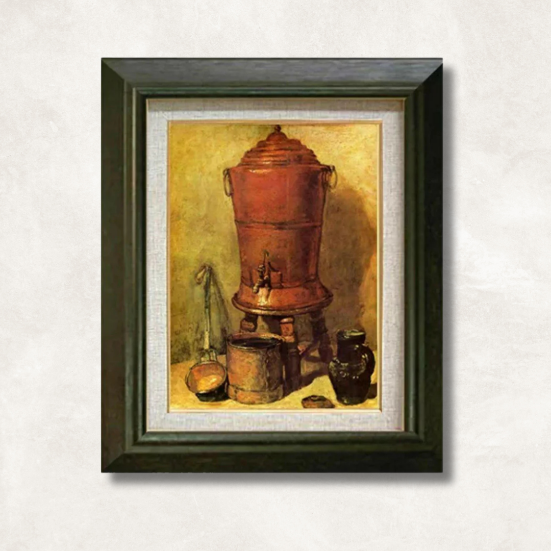 Jean Siméon Chardin - The Water Tank F4 | Premium Hand-Painted Oil Painting - Commodore Club Art