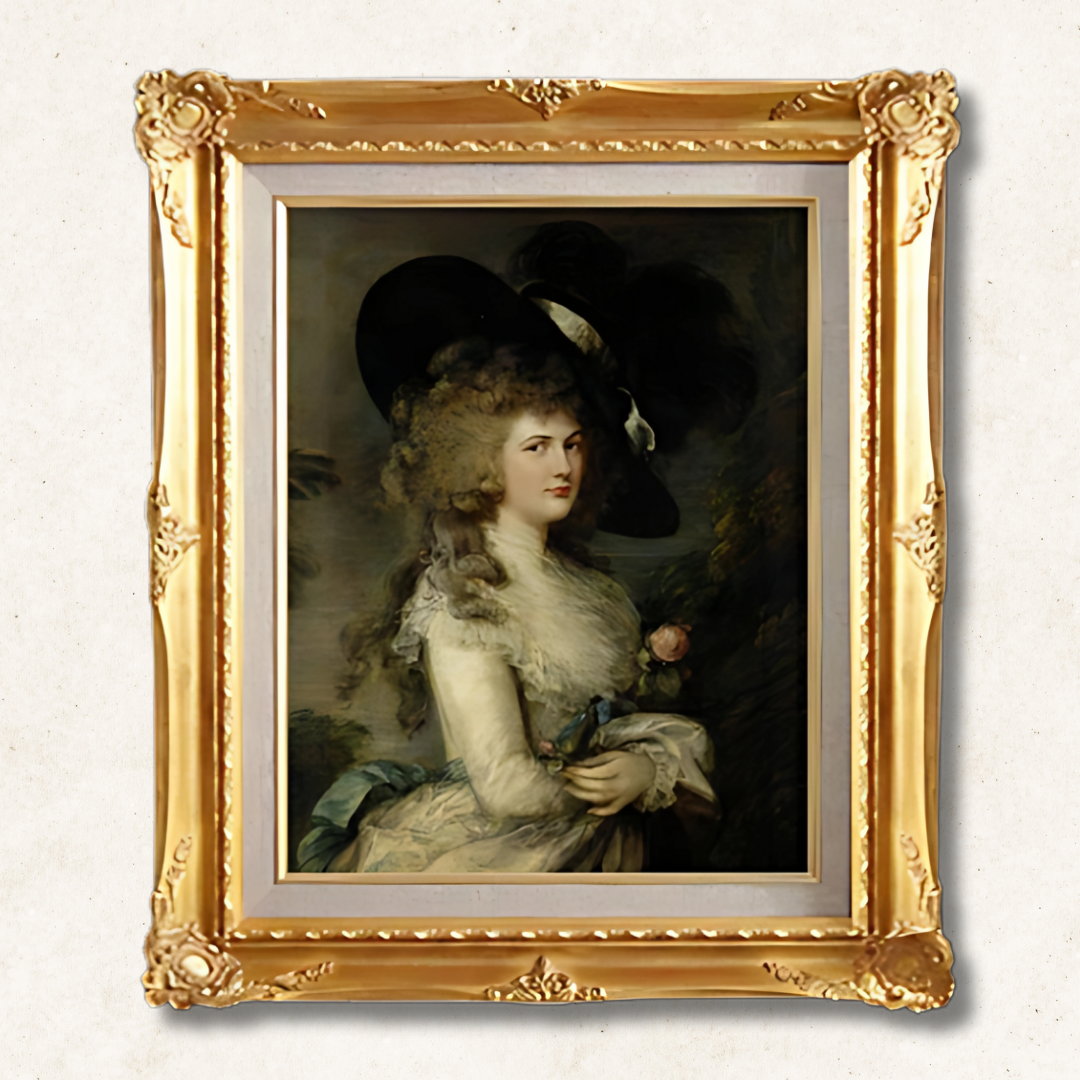 Thomas Gainsborough - Portrait of Georgiana, Duchess of Devonshire  F6 | Gallery-Quality Hand-Painted Oil Painting