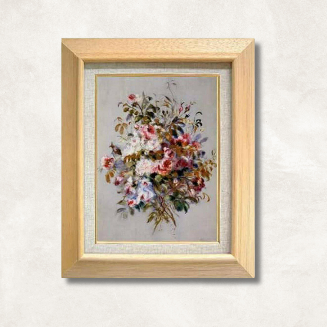 Pierre-Auguste Renoir - Bouquet de Roses  F4 | Gallery-Quality Hand-Painted Oil Painting