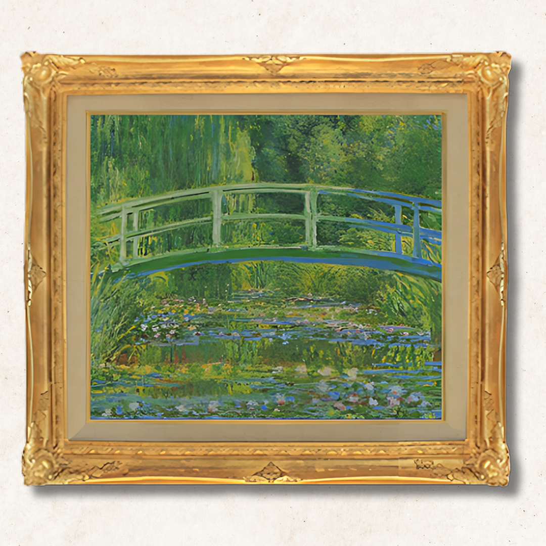 Claude Monet - White Water Lilies F10 | Hand-Painted Oil Painting Framed for Home Decor