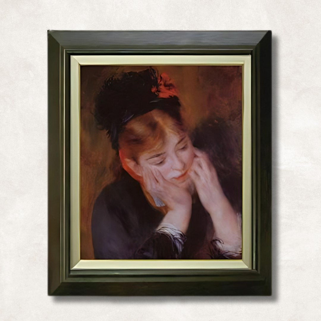 Pierre-Auguste Renoir - The Woman Reading F8 | Hand-Painted Oil Painting Framed for Home Decor