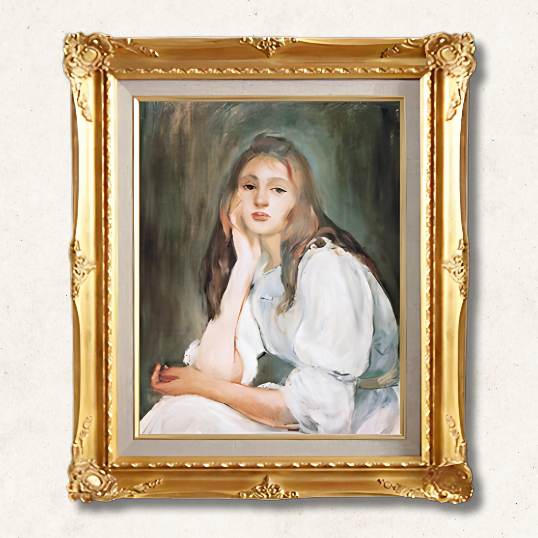 Berthe Morisot - Julie Daydreaming  F6 | High-Quality Hand-Painted Oil Painting