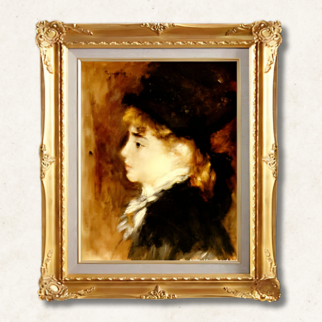 Pierre-Auguste Renoir - Portrait of a Model  F6  | Hand-Painted Oil Painting for Wall Art - Commodore Club Art