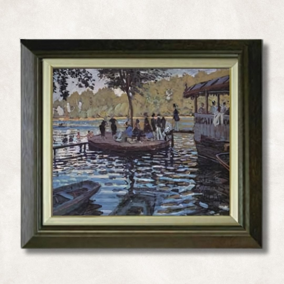 Claude Monet - La Grenouillere  F8 | Hand-Painted Oil Painting Framed for Home Decor