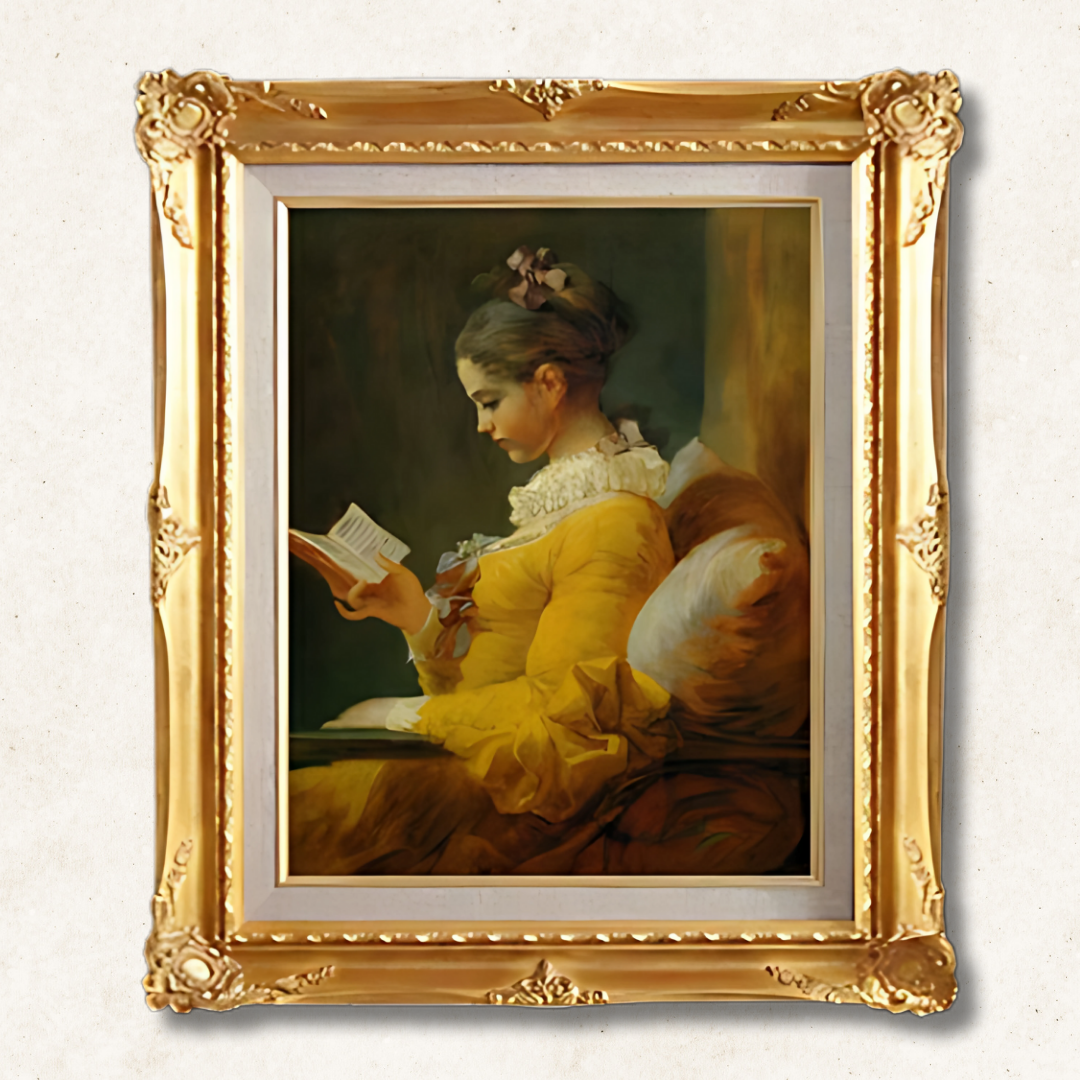 Jean Honoré Fragonard - he Reader  F6 | Premium Hand-Painted Oil Painting