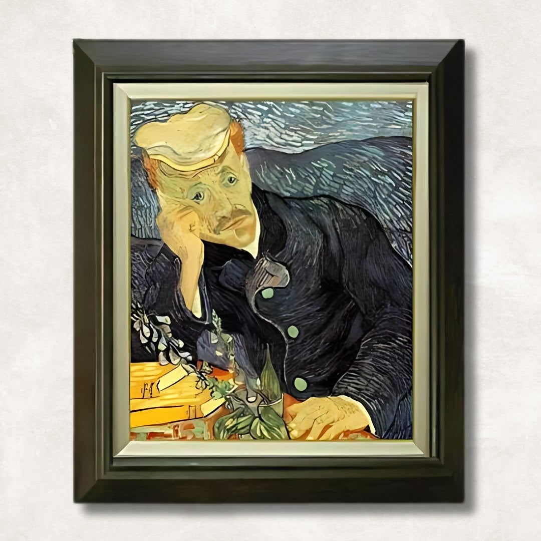 Vincent van Gogh - Portrait of Dr F8 | Hand-Painted Oil Painting Framed for Home Decor