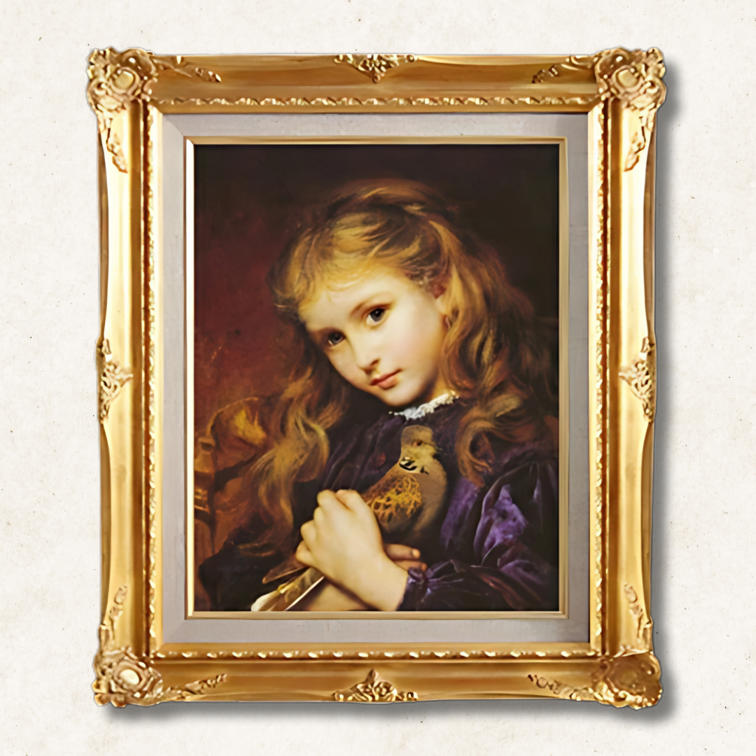 Sophie Anderson -  The Pigeon  F6  | Hand-Painted Oil Painting for Wall Art