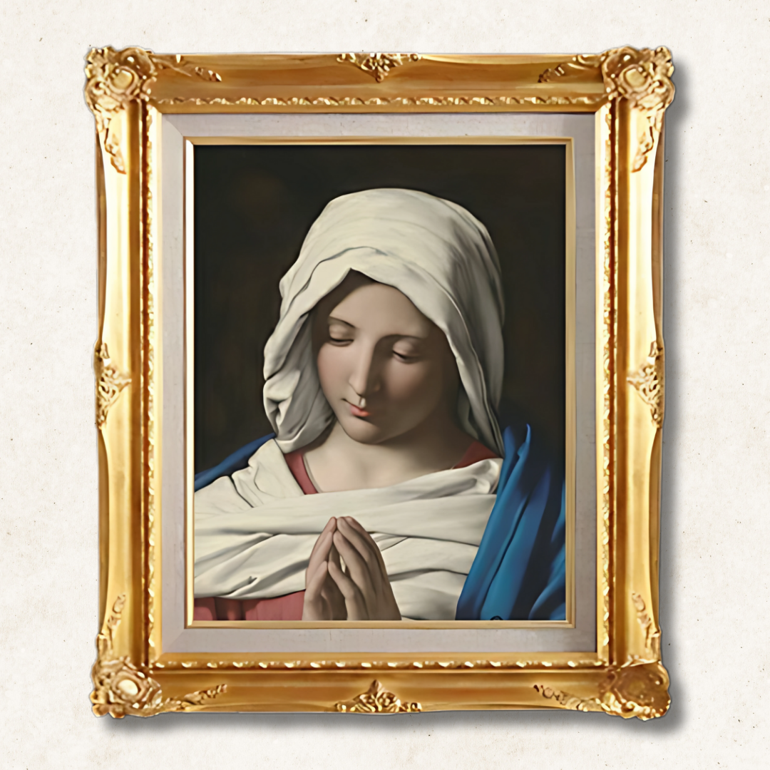 Salvi  - Madonna in Prayer  F6 | Gallery-Quality Hand-Painted Oil Painting