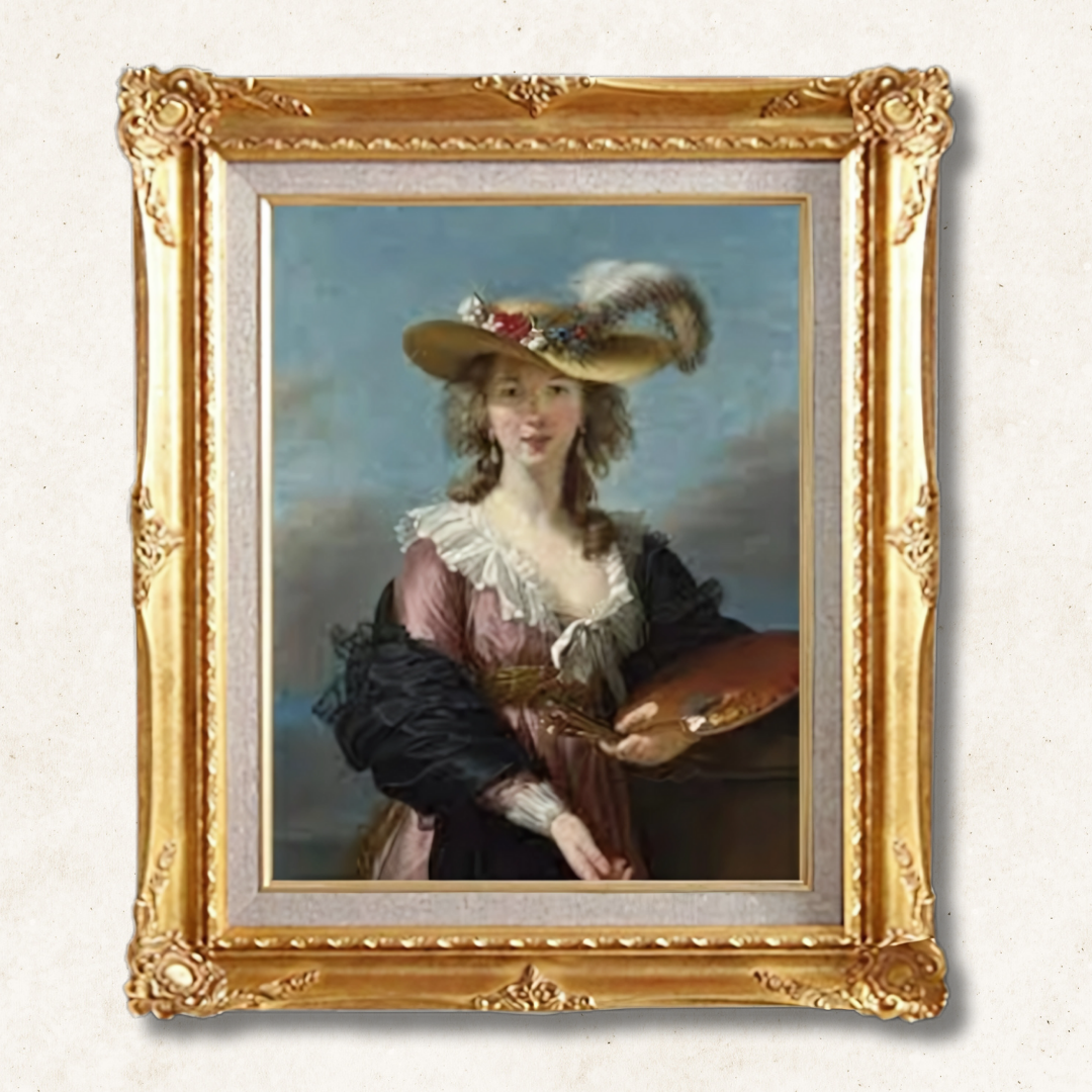 Élisabeth Louise Vigée -Straw Hat F6  | Hand-Painted Oil Painting for Wall Art