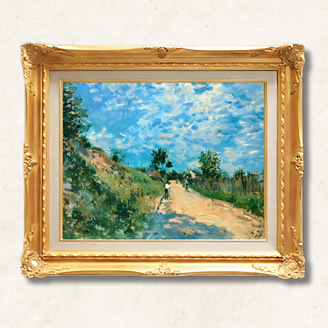 Alfred Sisley - The Path on the Hill F6 | Premium Hand-Painted Oil Painting