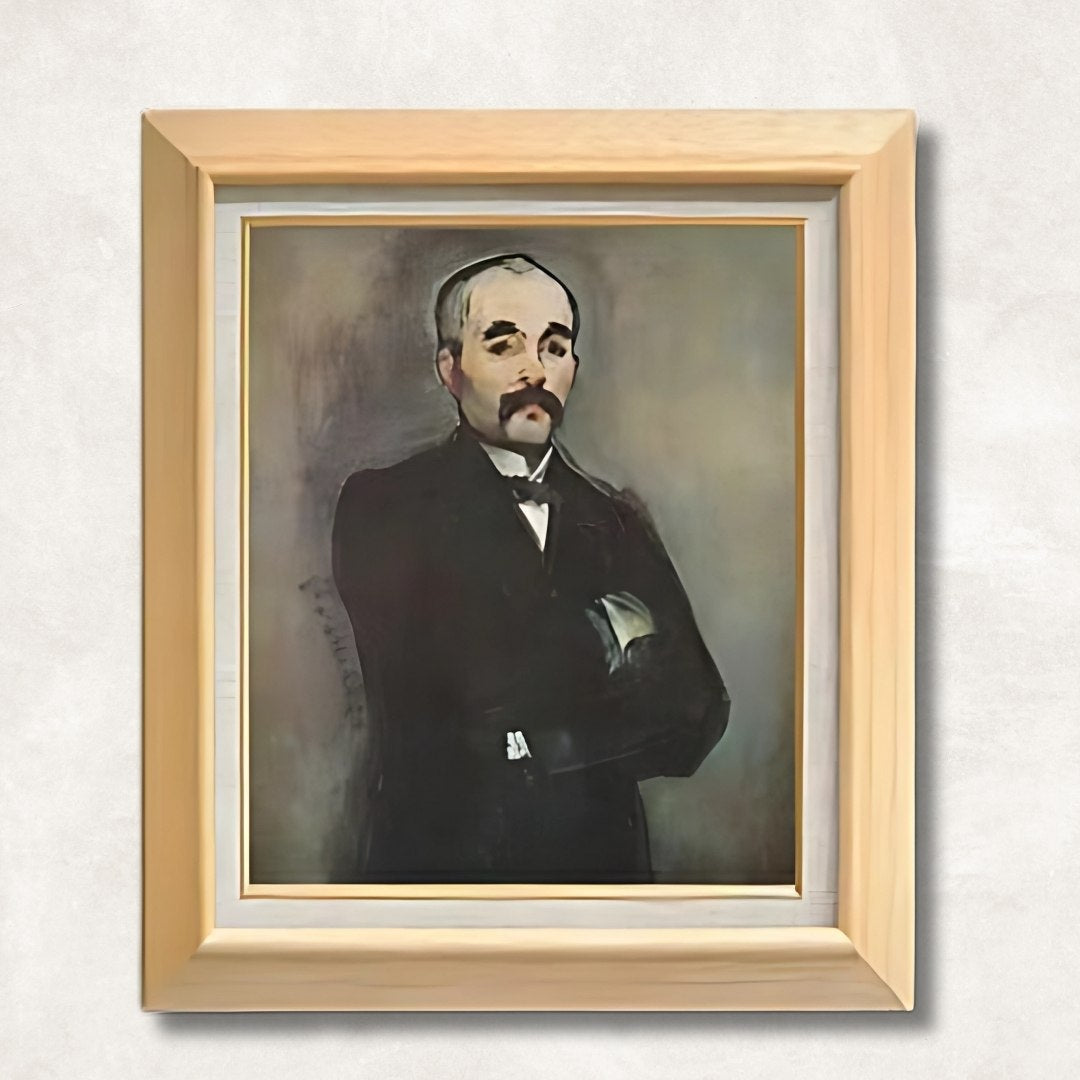 Édouard Manet - Portrait of Clemenceau F8 | Hand-Painted Oil Painting Framed for Home Decor